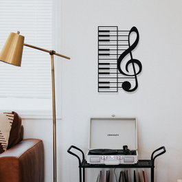 Wallity Escultura de pared Musical Negra